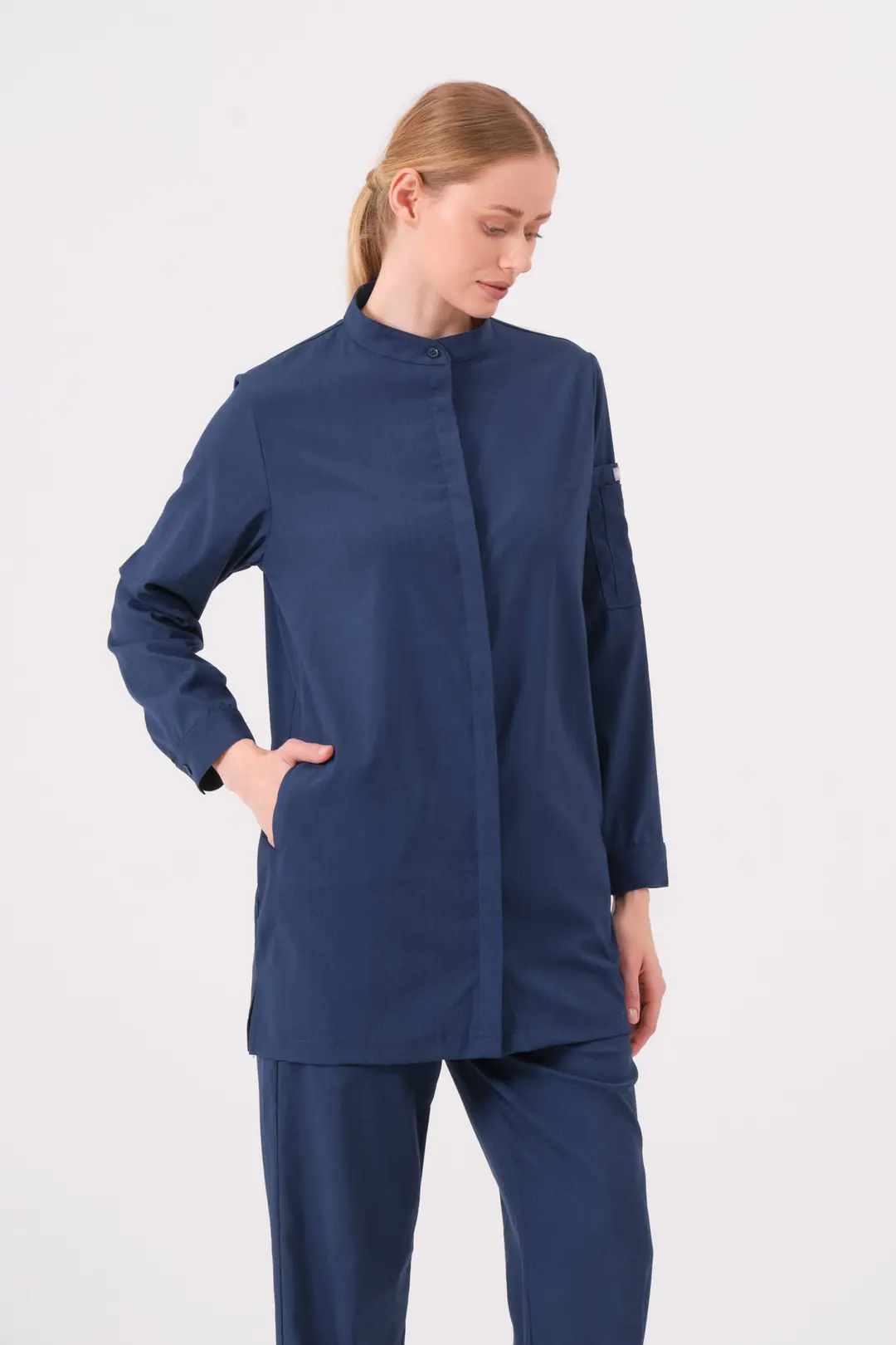 PERLA - LACİVERT KADIN TESETTÜR ÜST ÜNİFORMA