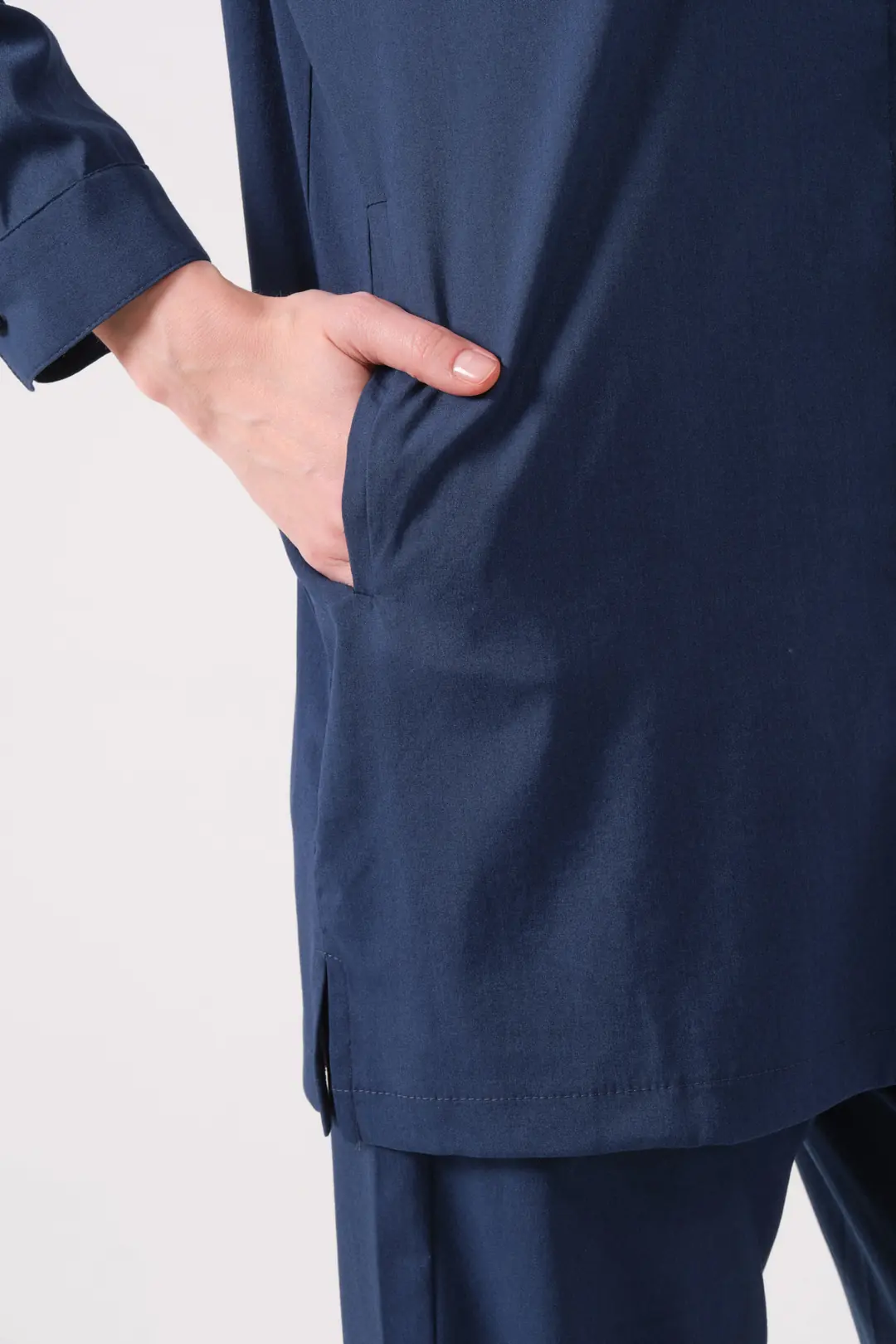 PERLA - LACİVERT KADIN TESETTÜR ÜST ÜNİFORMA - 3