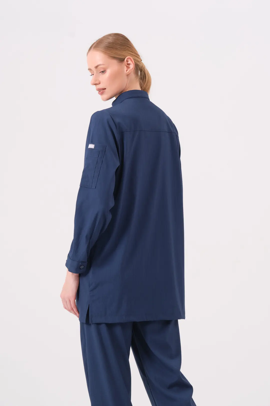 PERLA - LACİVERT KADIN TESETTÜR ÜST ÜNİFORMA - 6
