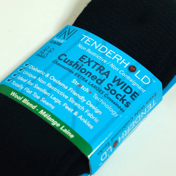 PETER Yün Stretch+ Teknolojisine Sahip Tam Yastıklı Ekstra Genişleyen Çorap 2 Çift Paket Siyah - 4