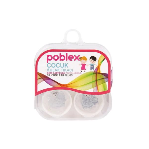 Poblex Çocuk Kulak Tıkacı Silikon 2'li