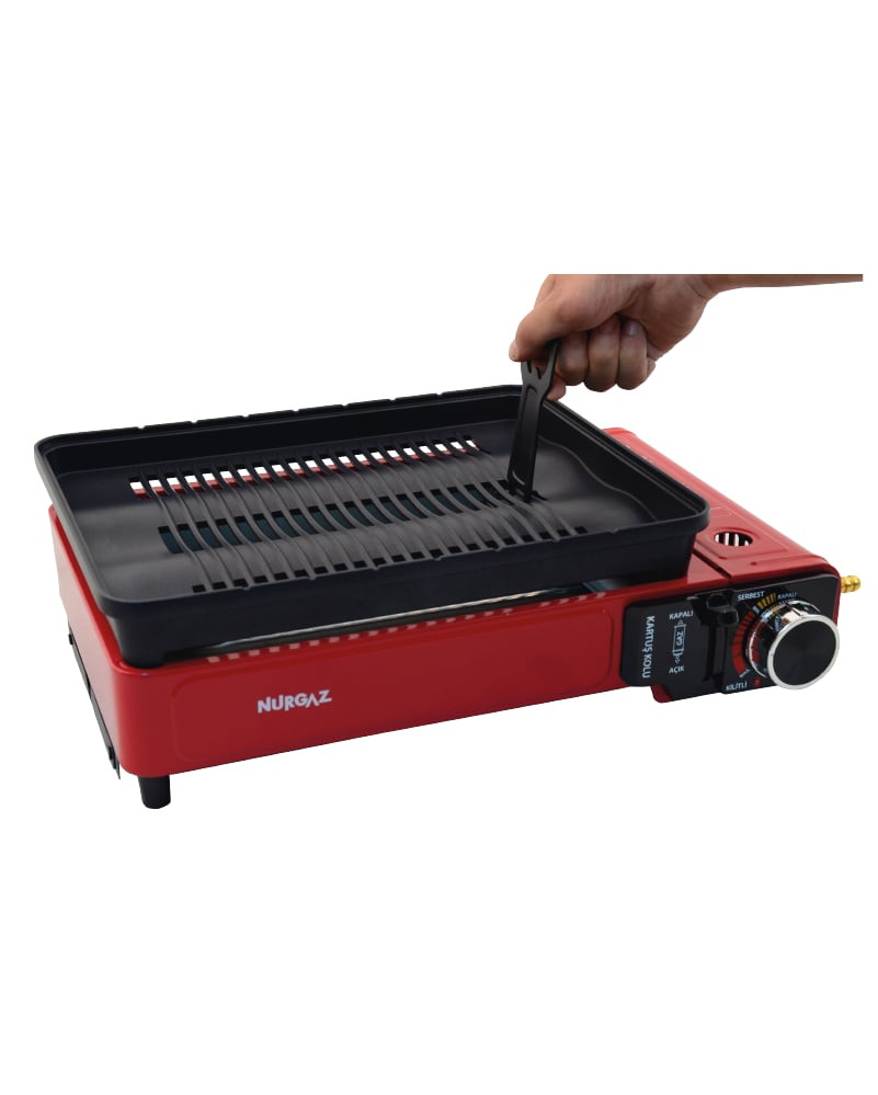 PORTATİF GAZLI BARBEKÜ VE PİŞİRME SETİ - 4