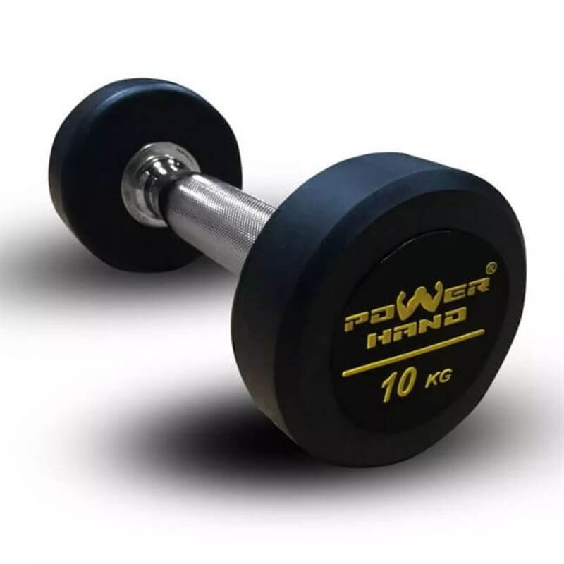 Powerhand Profesyonel Kauçuk Kaplı Dambıl 10 kg