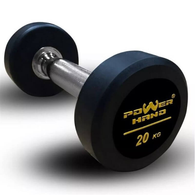 Powerhand Profesyonel Kauçuk Kaplı Dambıl 20 Kg