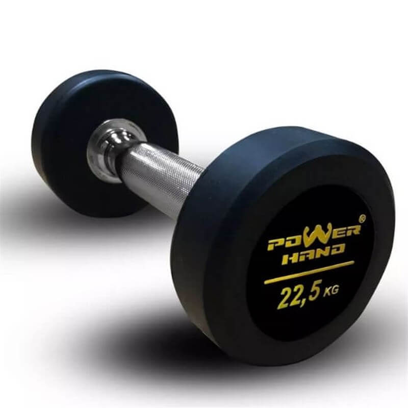 Powerhand Profesyonel Kauçuk Kaplı Dambıl 22.5 Kg