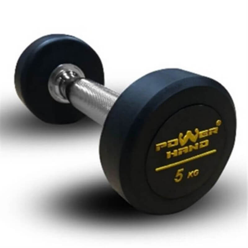 Powerhand Profesyonel Kauçuk Kaplı Dambıl 5 kg