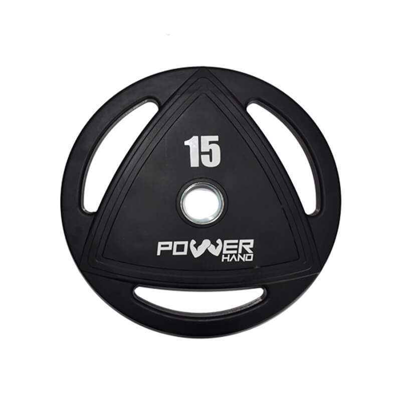 Powerhand Profesyonel Kauçuk Kaplı Olimpik Plaka 15 Kg