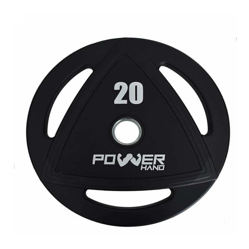Powerhand Profesyonel Kauçuk Kaplı Olimpik Plaka 20 Kg