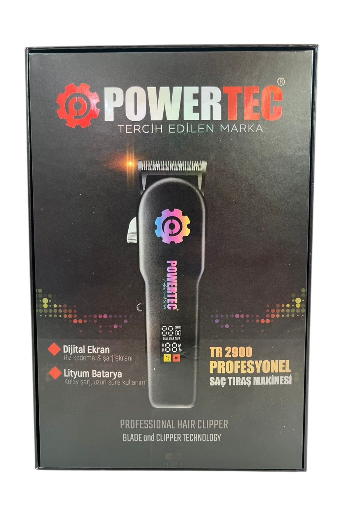 TR-2900 Profesyonel RGB'li Tıraş Makinesi & Makas Hediyeli - 9