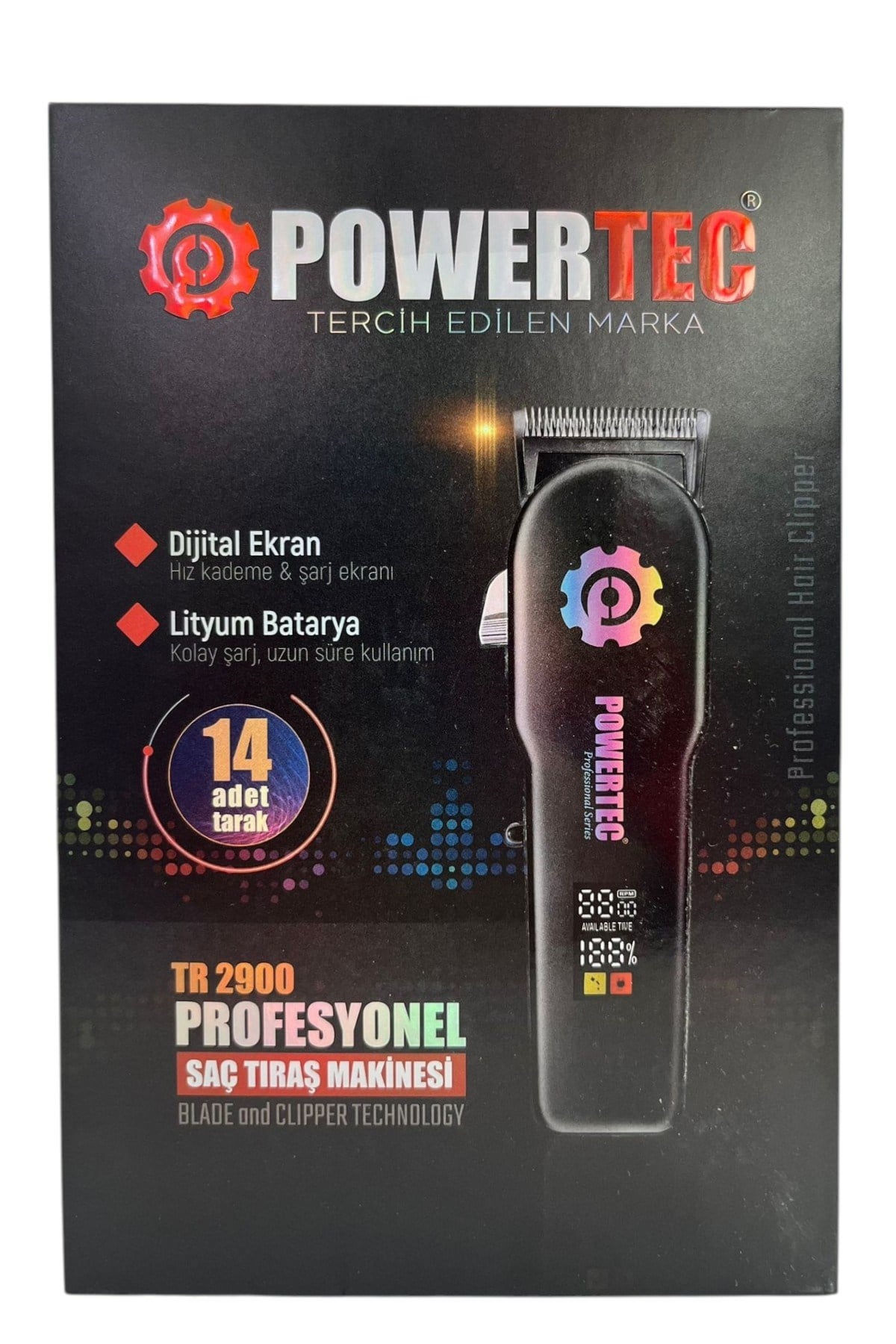 TR-2900 Profesyonel RGB'li Tıraş Makinesi & Makas Hediyeli - 10