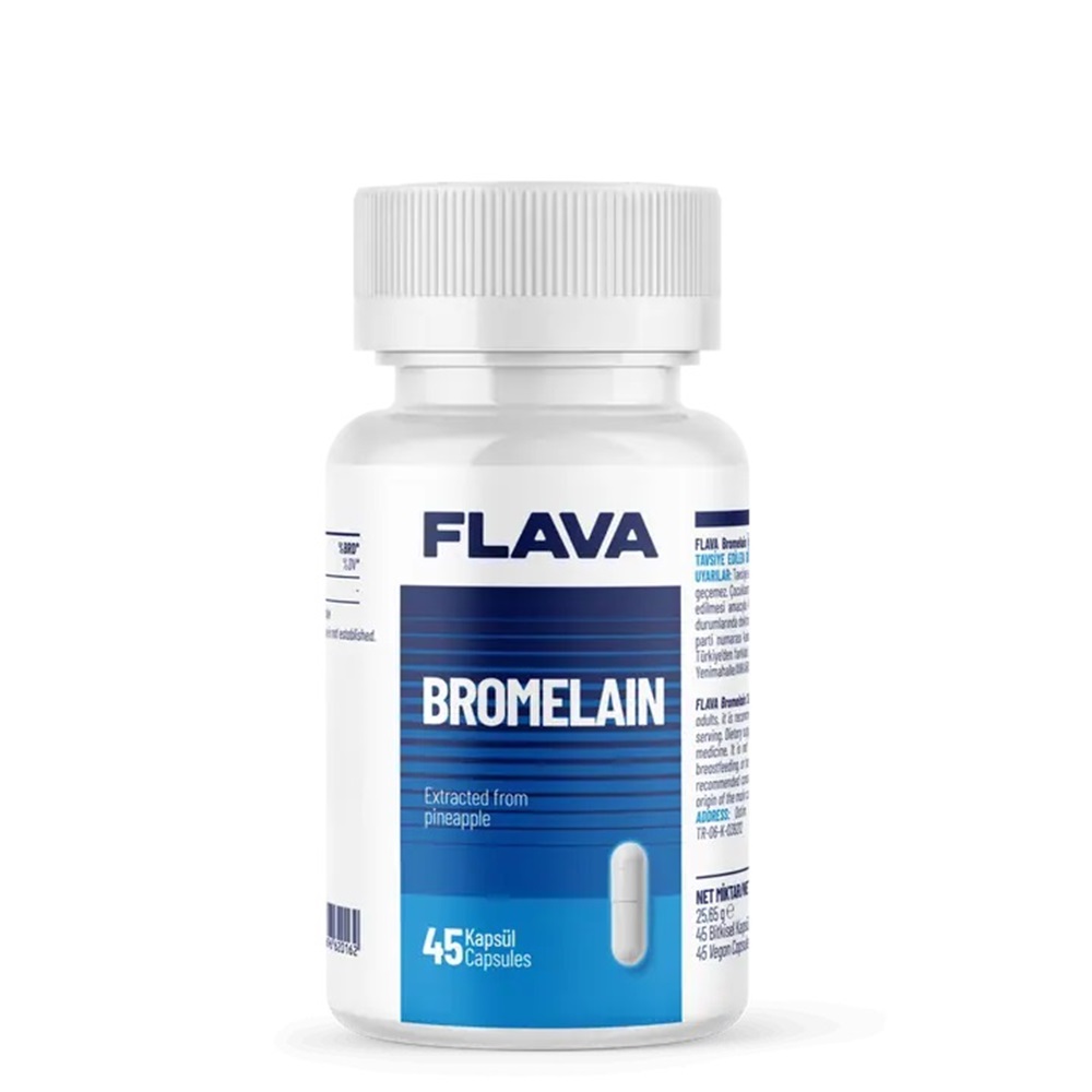Flava Bromelain 45 Kapsül