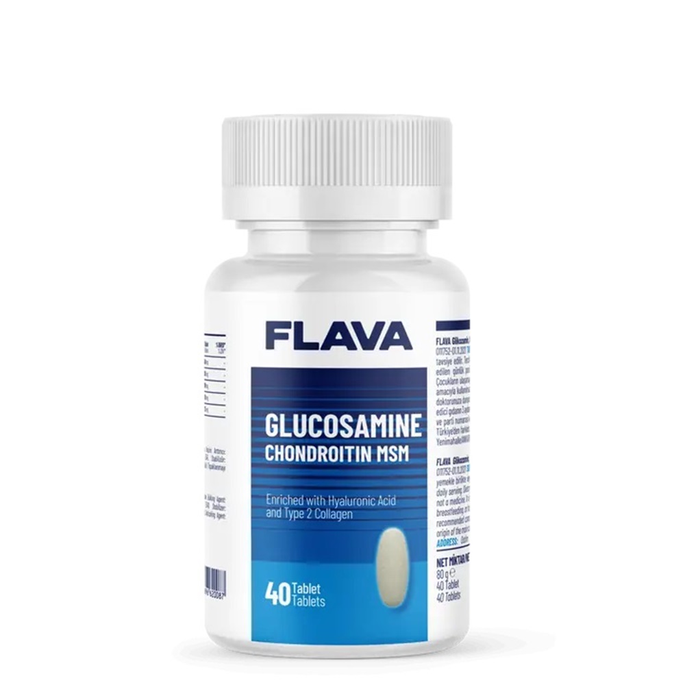 Flava Glucosamine Chondroitin MSM 40 Tablet NEW
