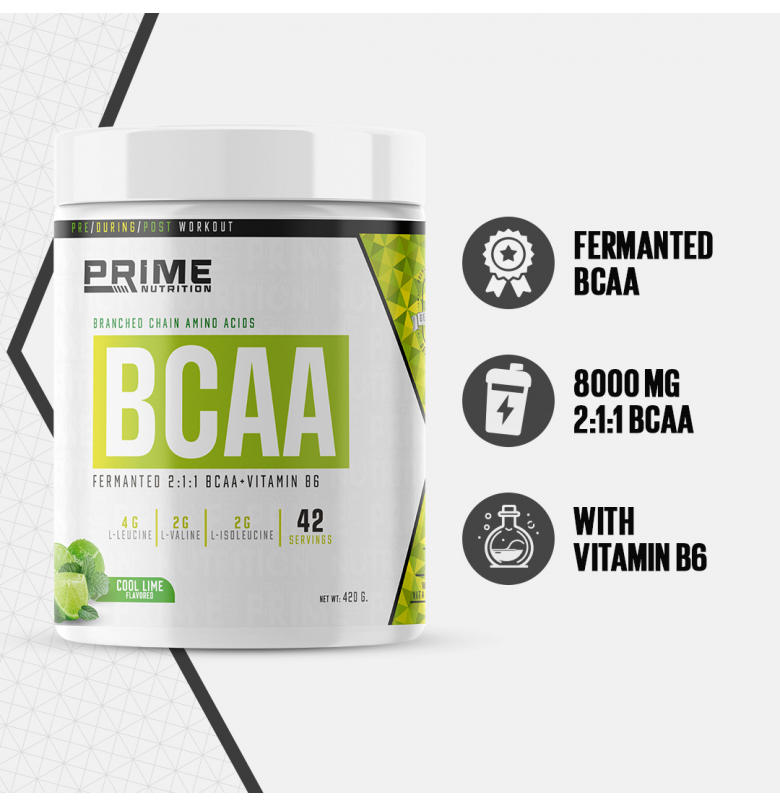 Prime Nutrition BCAA 2:1:1 Cool Lime 420 gram - 2