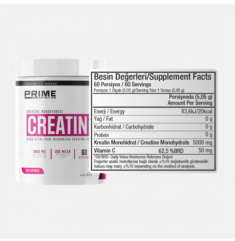 Prime Nutrition Creatine Aromasız 303 gram - 3