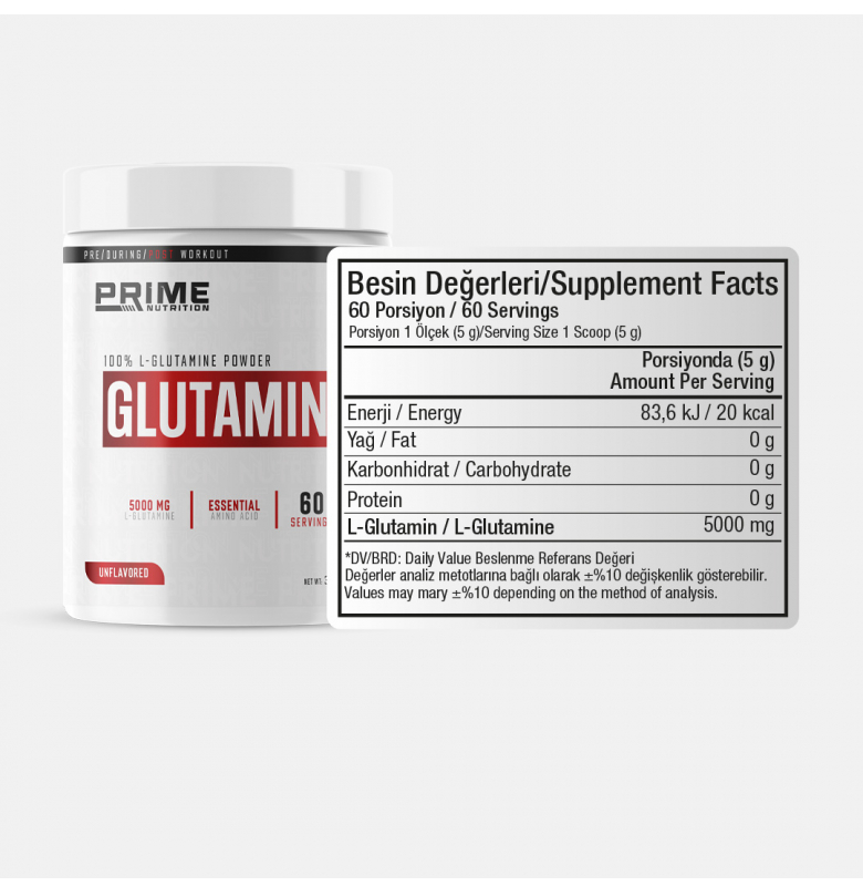 Prime Nutrition L-Glutamine Aromasız 300 gram - 2