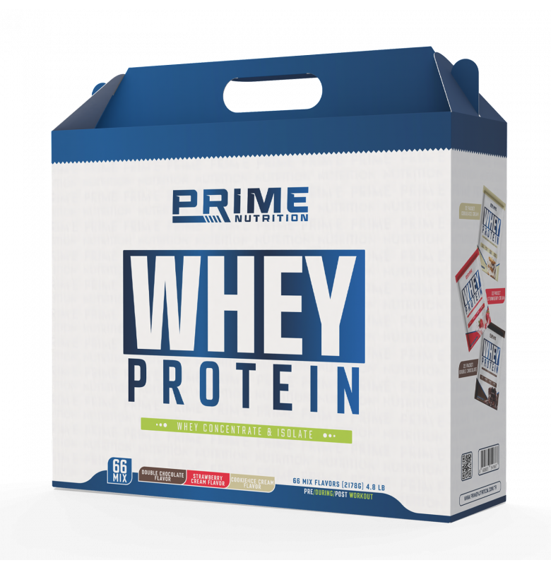 Prime Nutrition Whey Protein Sachet Mix 66 Adet x 33 gram