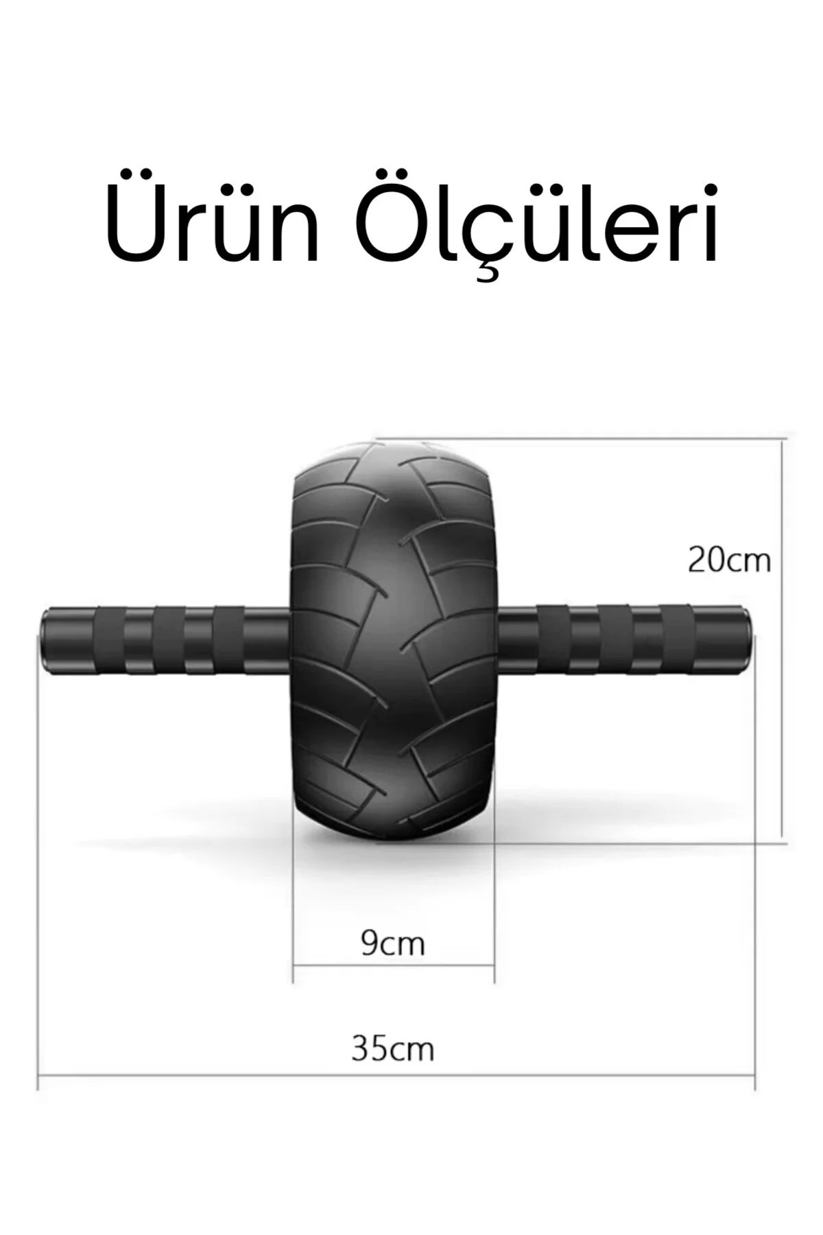Profesyonel Ab Wheel Roller Karın Kası Göğüs Egzersiz Fitness Tekerleği Mekik Aleti Maks. 150 kg - 2