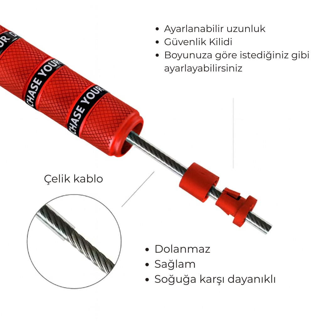 Profesyonel Speed Rope Atlama İpi Rulmanlı Bilyalı Hızlı Dönüş Fitness Crossfit & Boks İpi - 2