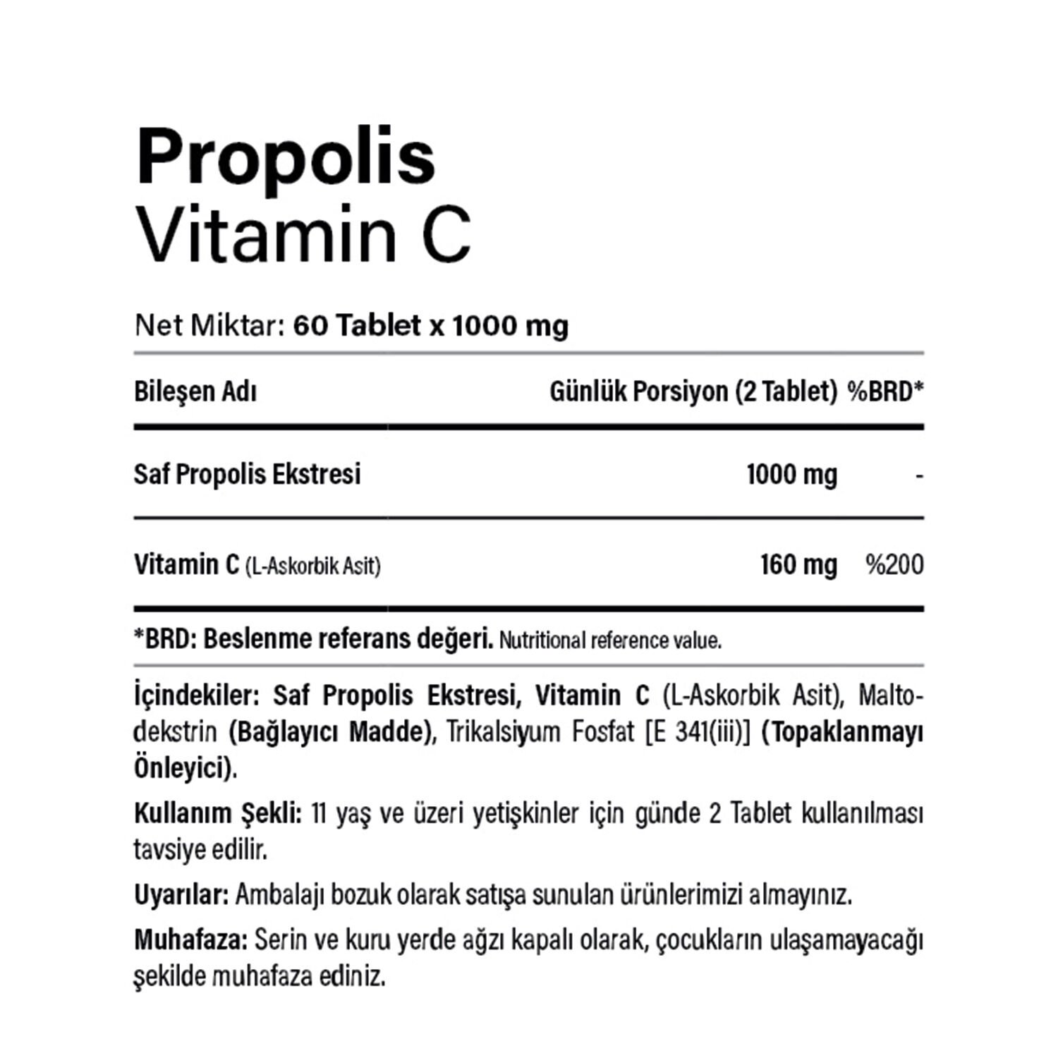 Propolis Vitamin C 60 Tablet - 2