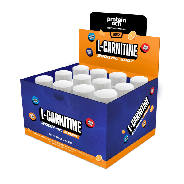 Protein Ocn L-Carnitine Shot 2000 mg 60 ml Portakal 12 Adet