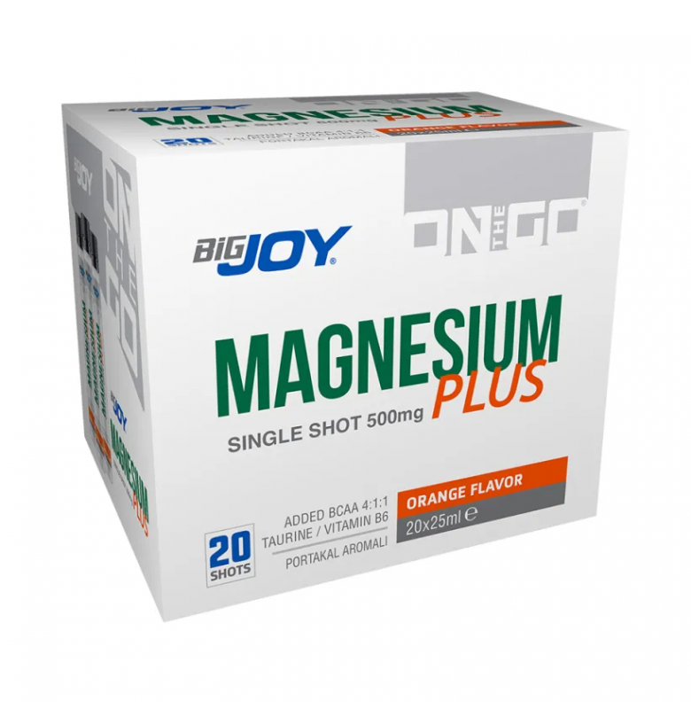 Bigjoy Sports On The Go Magnesium Portakal 20 Shot x 25 ml.