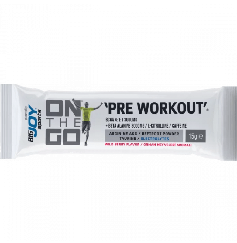 Bigjoy Sports On The Go Pre-Workout Orman Meyveli 20 Adet x 15 gram - 2