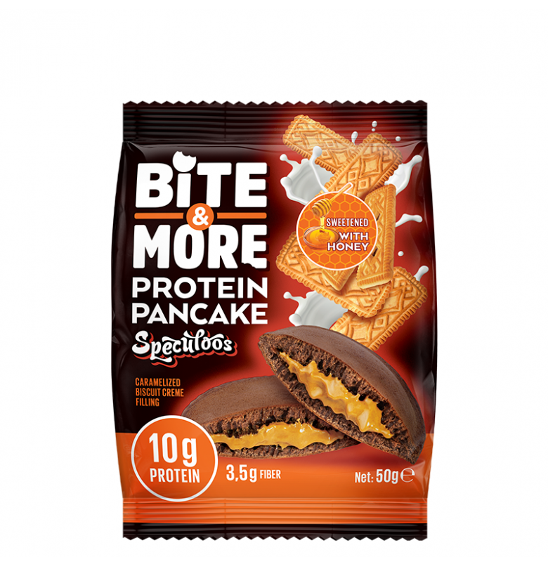 Bite & More Cocoa Protein Pancake Speculoos 12 Adet x 50 gram - 2