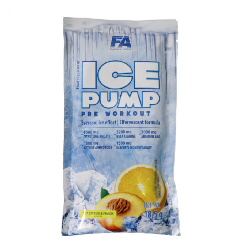 Fa Nutrition Ice Pump Pre Workout Icy Citrus & Peach 18.5 gr.