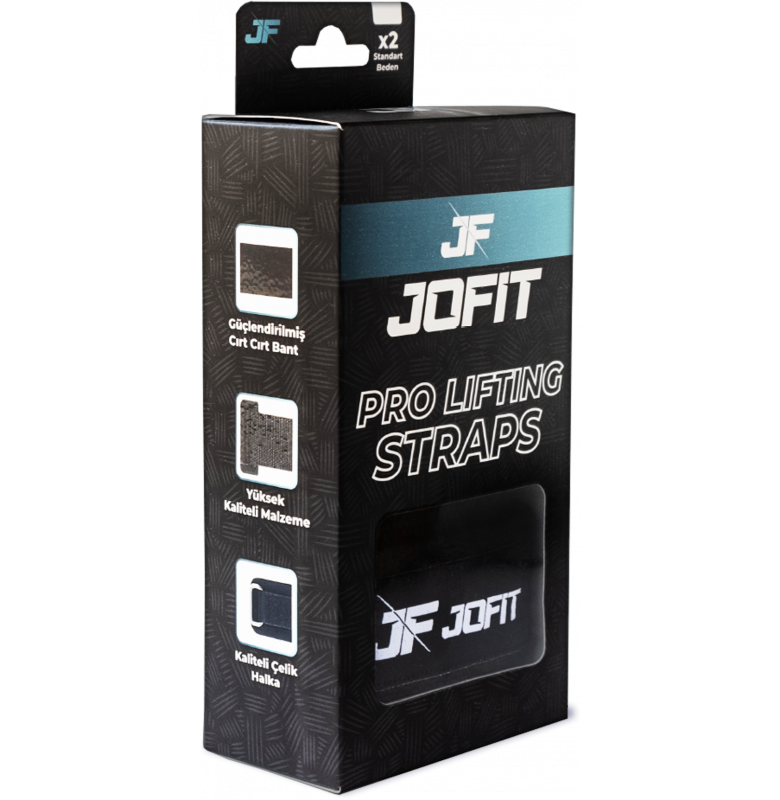 Jofit Pro Lifting Straps Siyah - Beyaz - 2