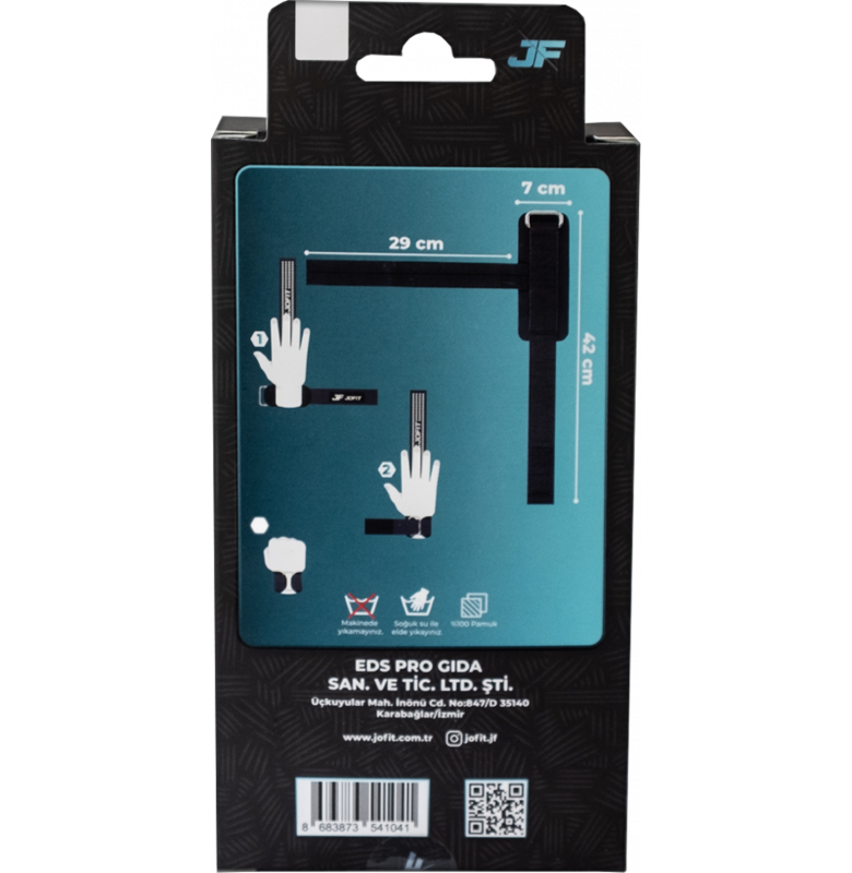 Jofit Pro Lifting Straps Siyah - Beyaz - 3