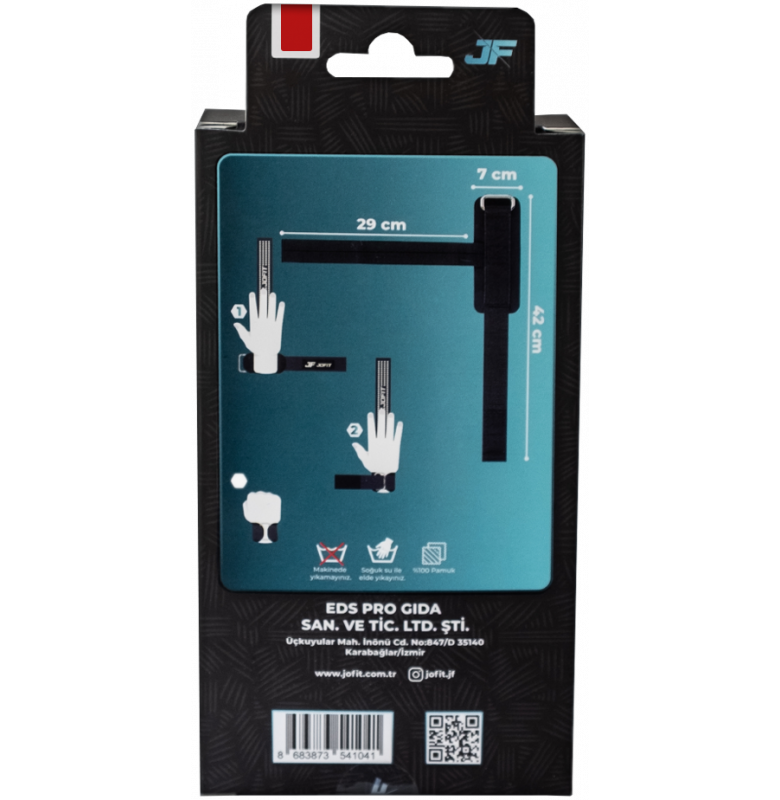 Jofit Pro Lifting Straps Siyah - Kırmızı - 3