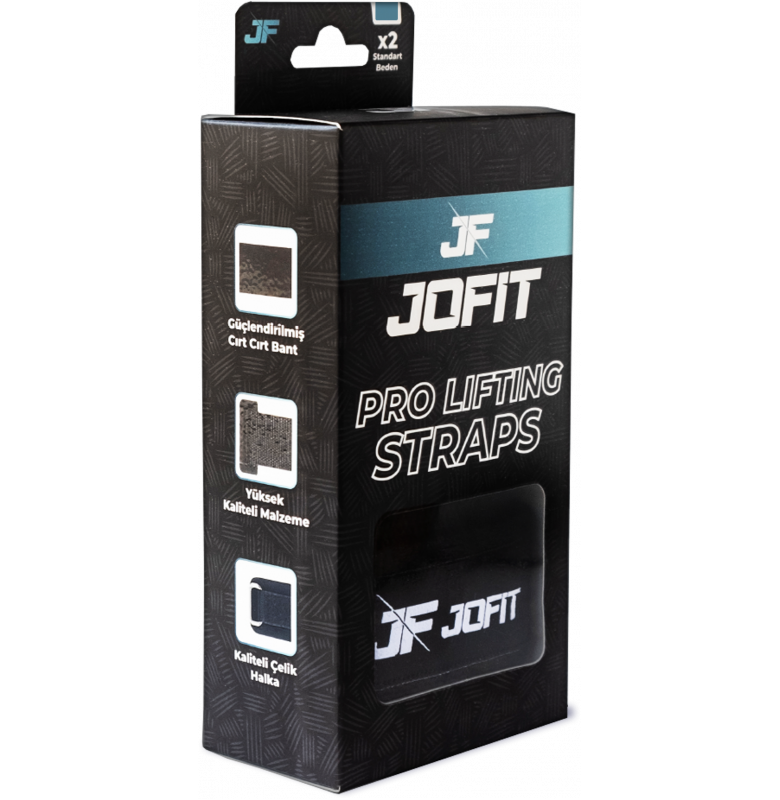 Jofit Pro Lifting Straps Siyah - Mavi - 2