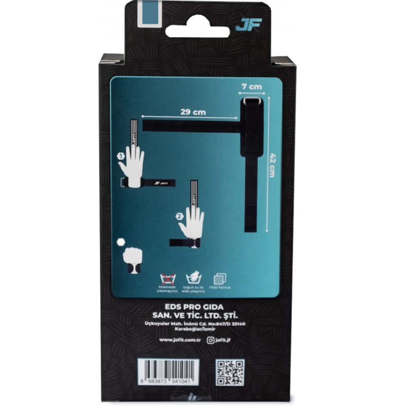 Jofit Pro Lifting Straps Siyah - Mavi - 3