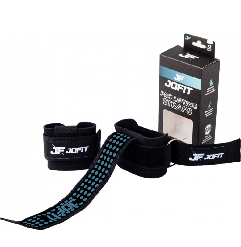 Jofit Pro Lifting Straps Siyah - Mavi - 5