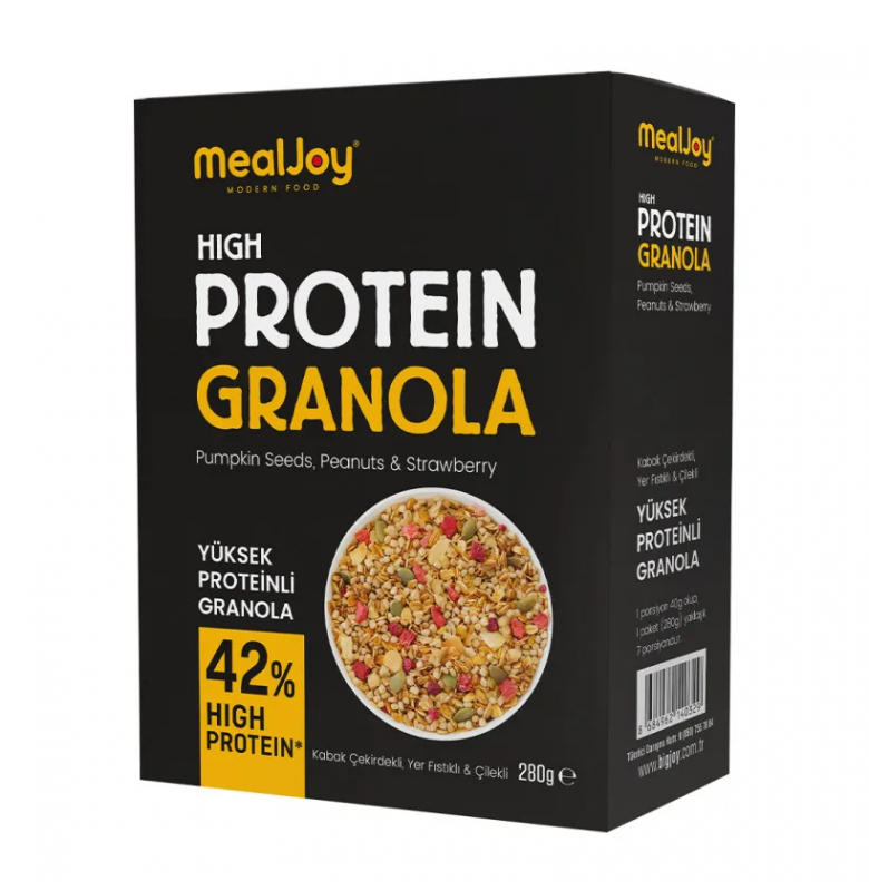 Mealjoy Yüksek Proteinli Granola Kabak Çekirdekli, Yer Fıs 280 gram