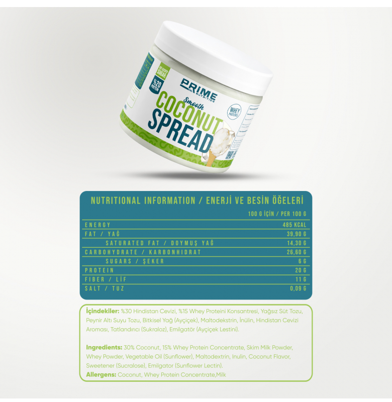 Prime Nutrition Coconut Spread 350 gram - 3
