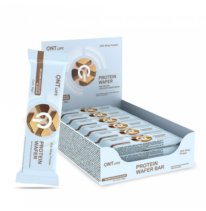 Qnt Protein Wafer Belçika Çikolatası 12 Adet x 35 gram
