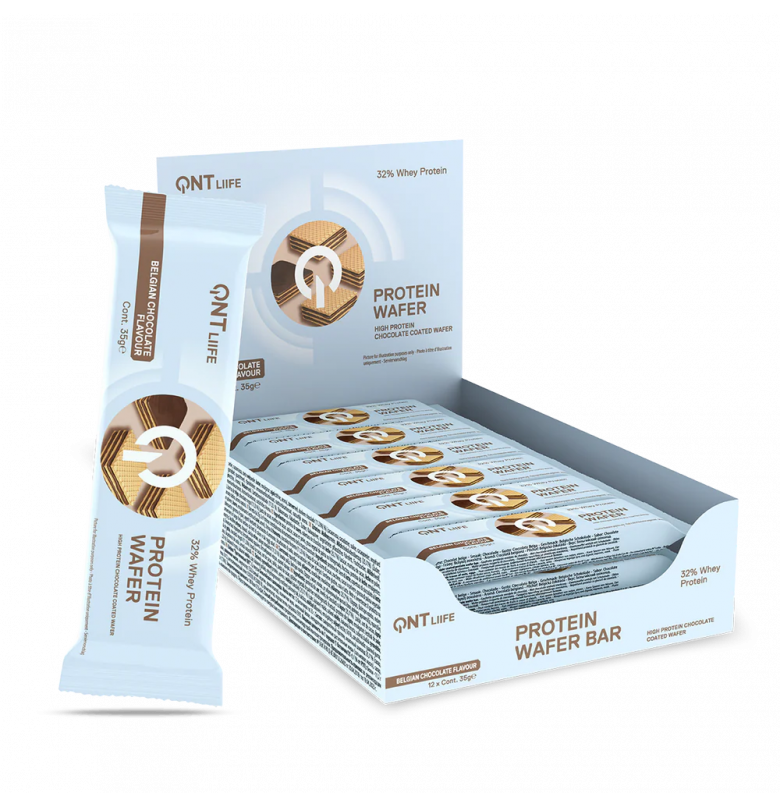Qnt Protein Wafer Belçika Çikolatası 12 Adet x 35 gram