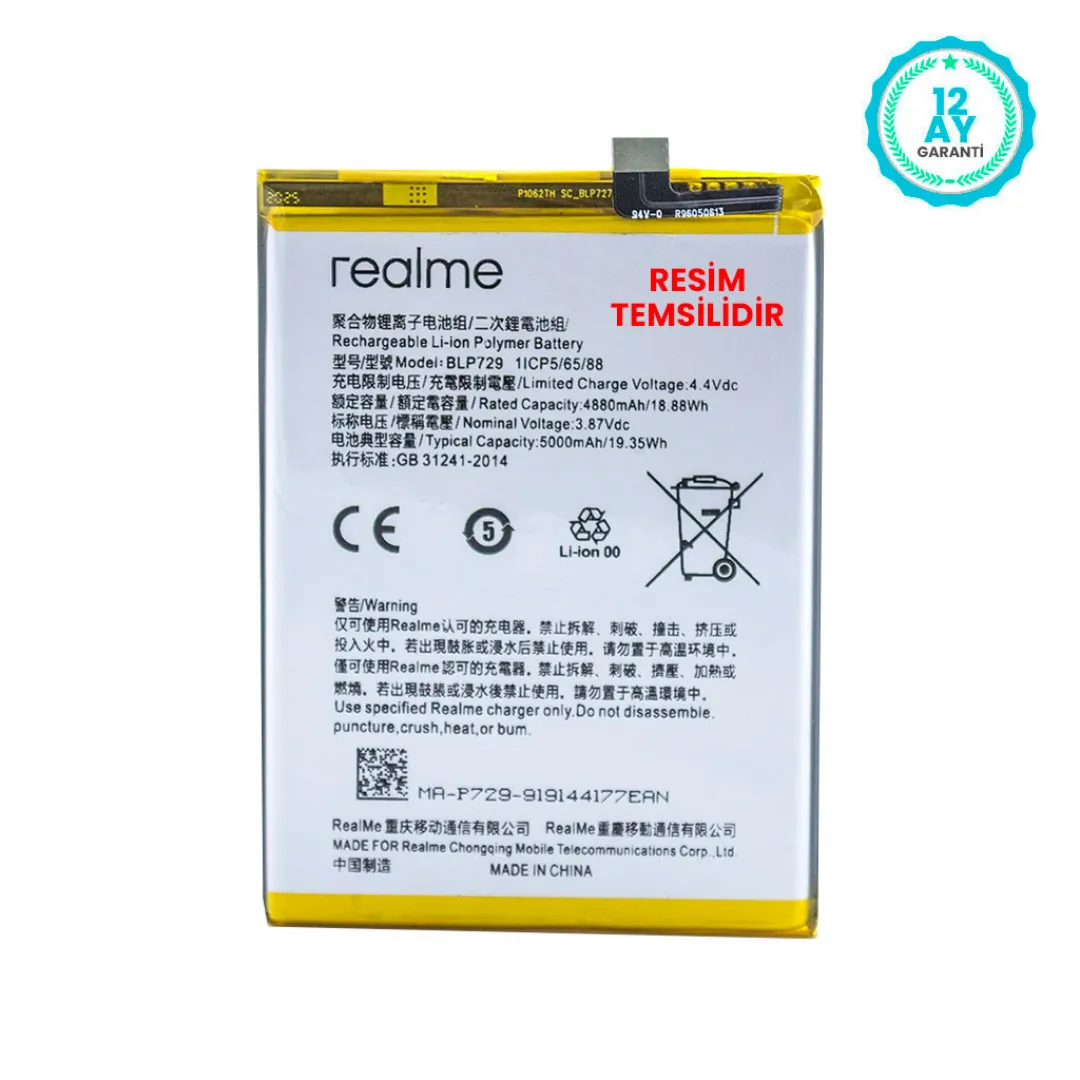 Rova Realme C11 Batarya Pil 6000 mAh - 2