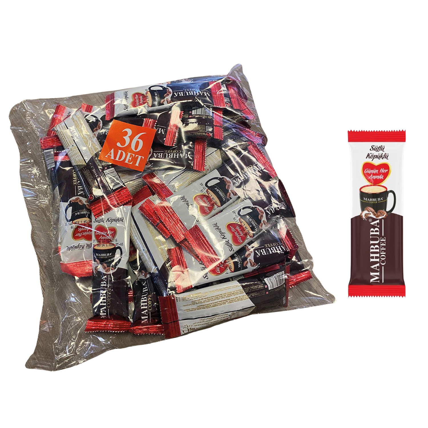 3 in 1 Coffee Creamer Sugar Sachets 36x10gr