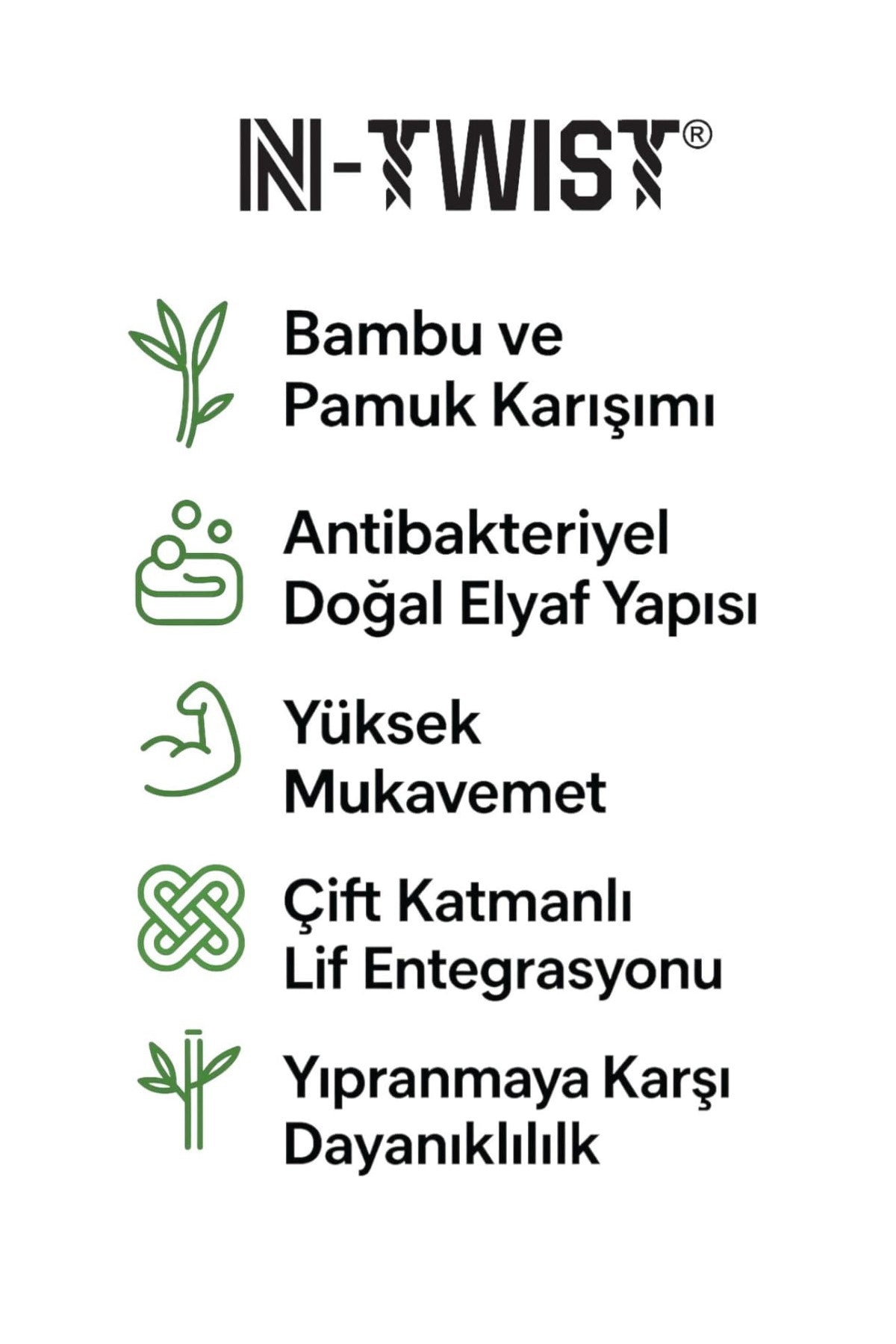 RETRO N-TWIST Bambu ve Pamuklu Günlük Çorap Beyaz 4 Çift - Kraft Kutu - 4