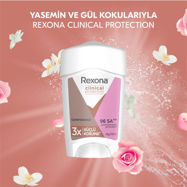 Rexona Clinical Protection Kadın Stick Deodorant Confidence  45 ml - 3