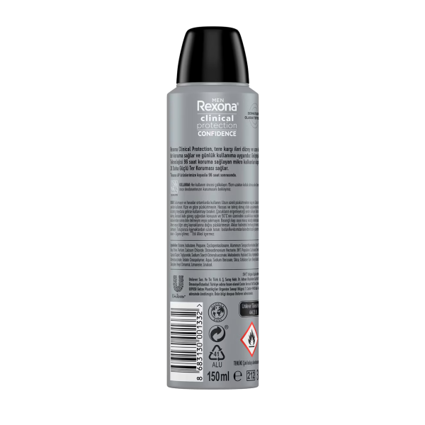 Rexona Men Clinical Protection Antiperspirant Erkek Sprey Deodorant  150 ml - 2