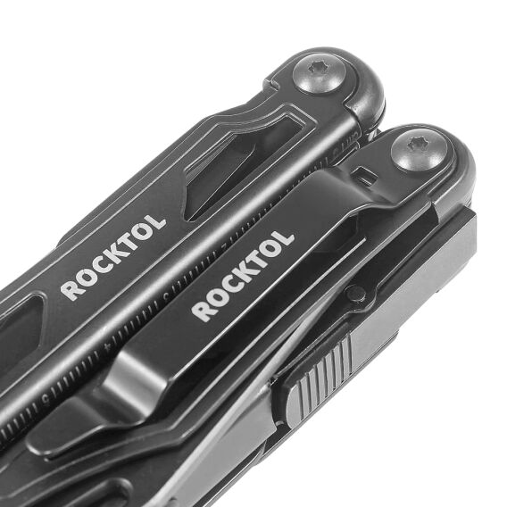 Rocktol 12 Fonksiyonlu Multitool Siyah Çakı Kılıflı - 5