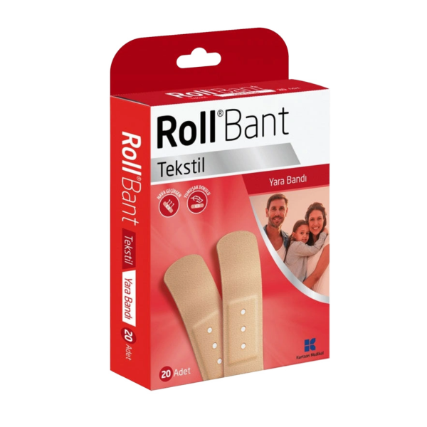 Roll Bant Tekstil Yara Bandı 20 Adet