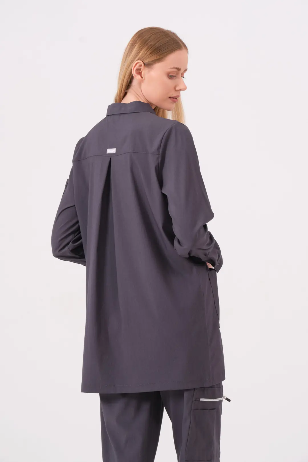 ROSA - ANTRASİT KADIN TESETTÜR ÜST ÜNİFORMA - 7