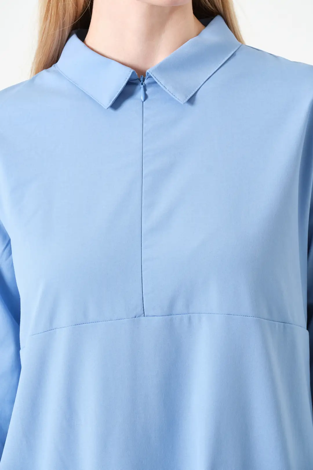 ROSA - BEBE MAVİSİ KADIN TESETTÜR ÜST ÜNİFORMA - 5