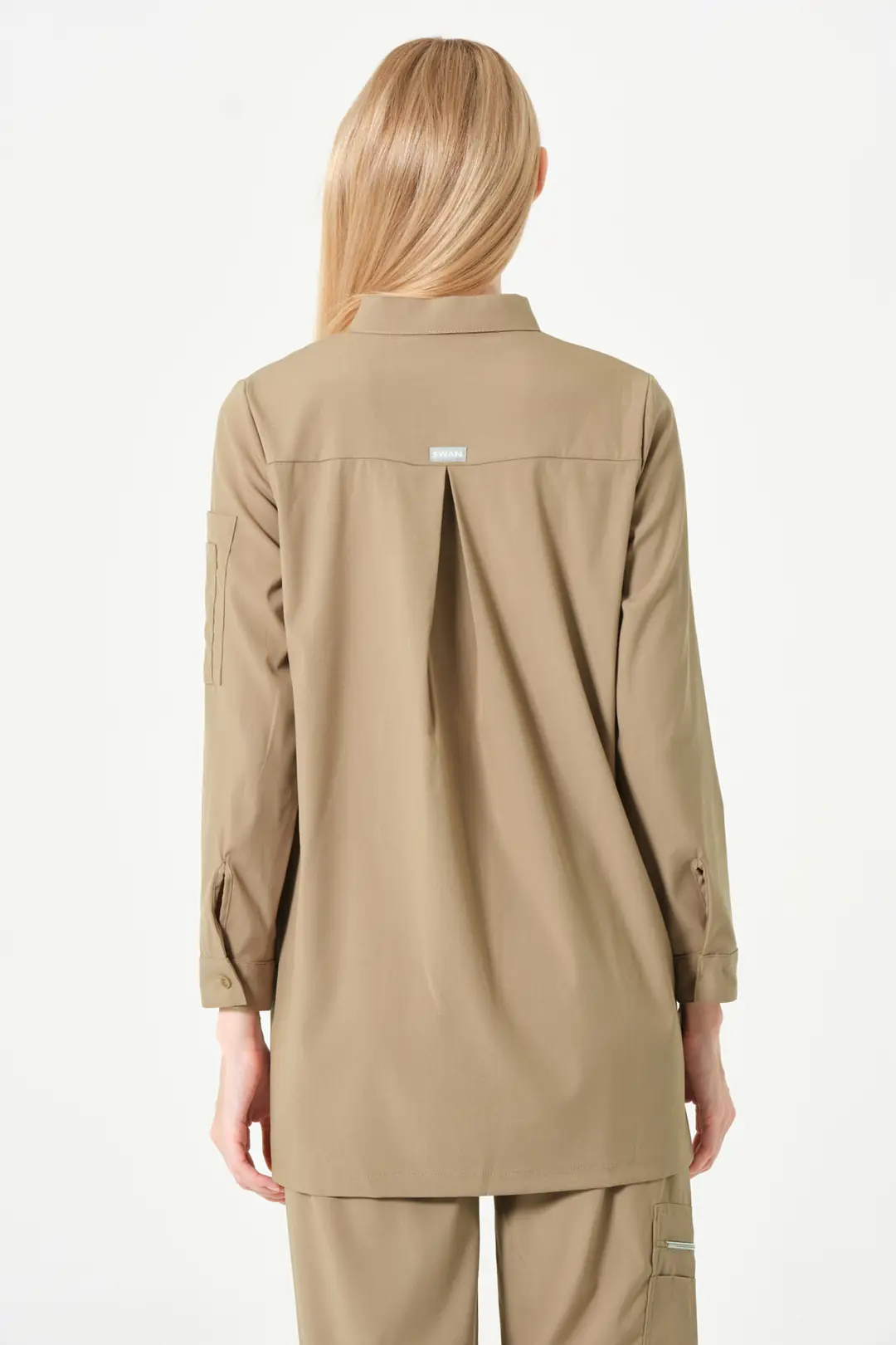 ROSA - BEJ KADIN TESETTÜR ÜST ÜNİFOMA - 5