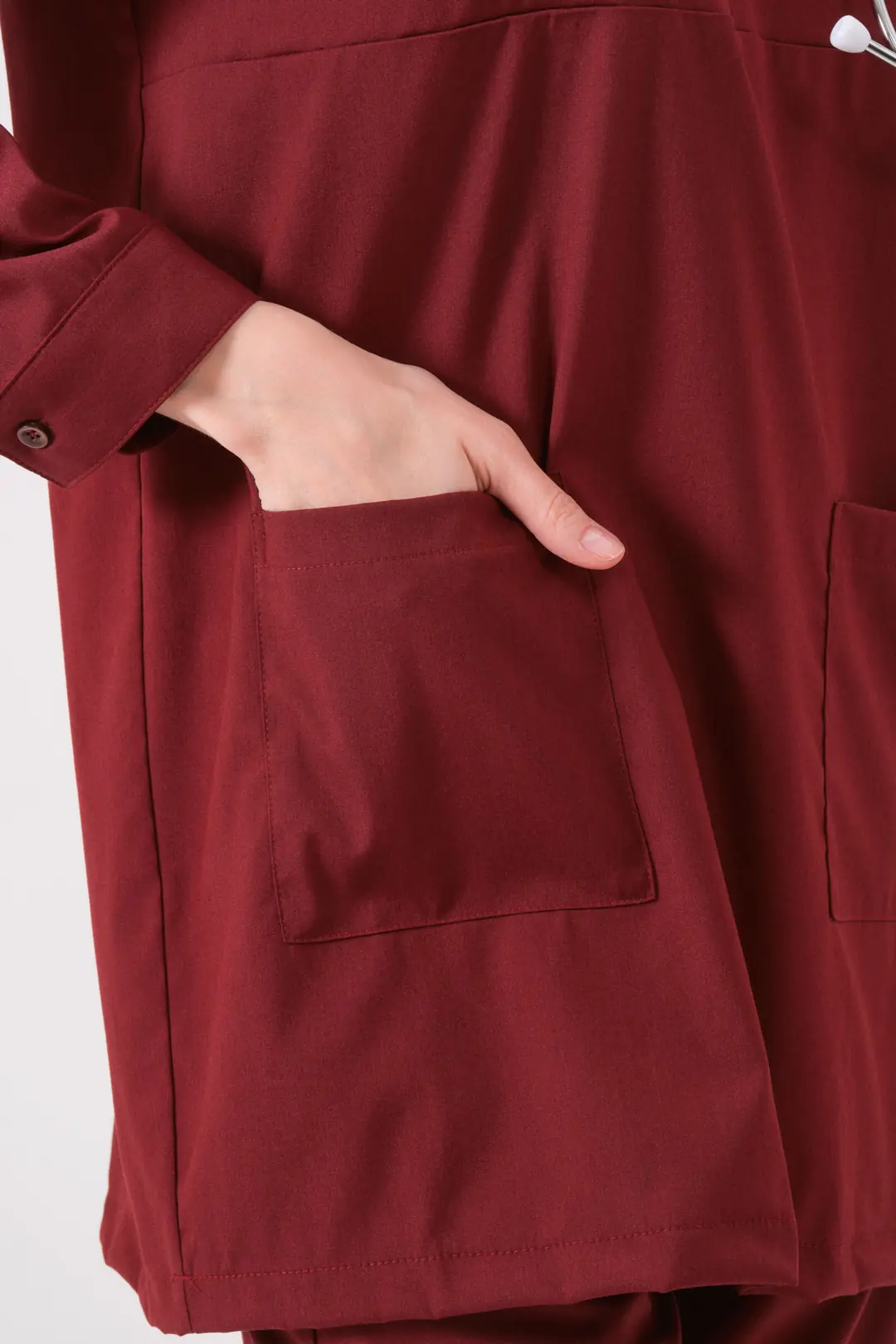 ROSA - BORDO KADIN TESETTÜR ÜST ÜNİFORMA - 5