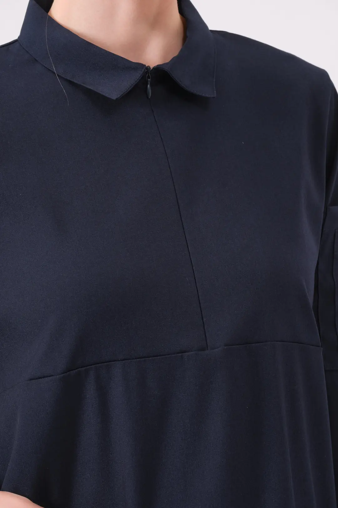 ROSA - GECE MAVİSİ KADIN TESETTÜR ÜST ÜNİFORMA - 4